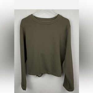 Varley Olive Long Sleeve Sweatshirt
